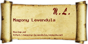 Magony Levendula névjegykártya